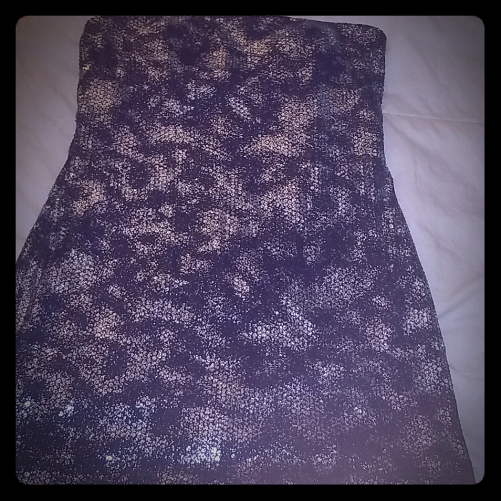 Strapless Sequin dress